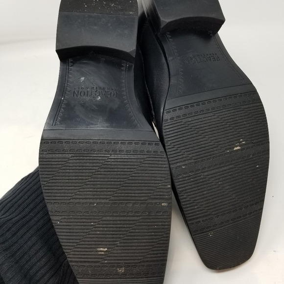 REACTION Kenneth Cole Black Leather Men's Dress Shoes Style 20724 Size 11 - Picture 10 of 12